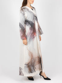 Abstract Ink Wash Abaya