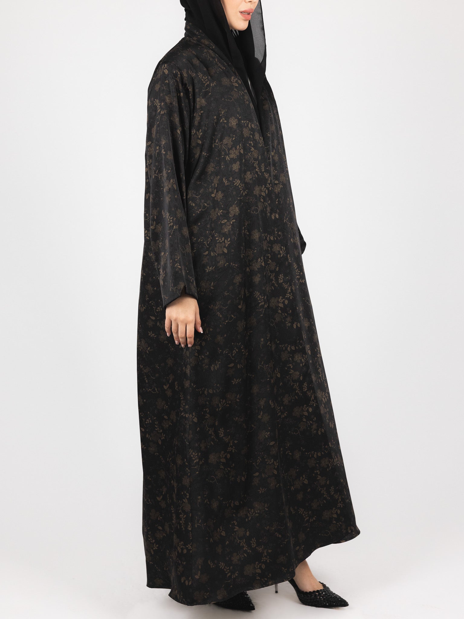 Black Bronze Floral Jacquard