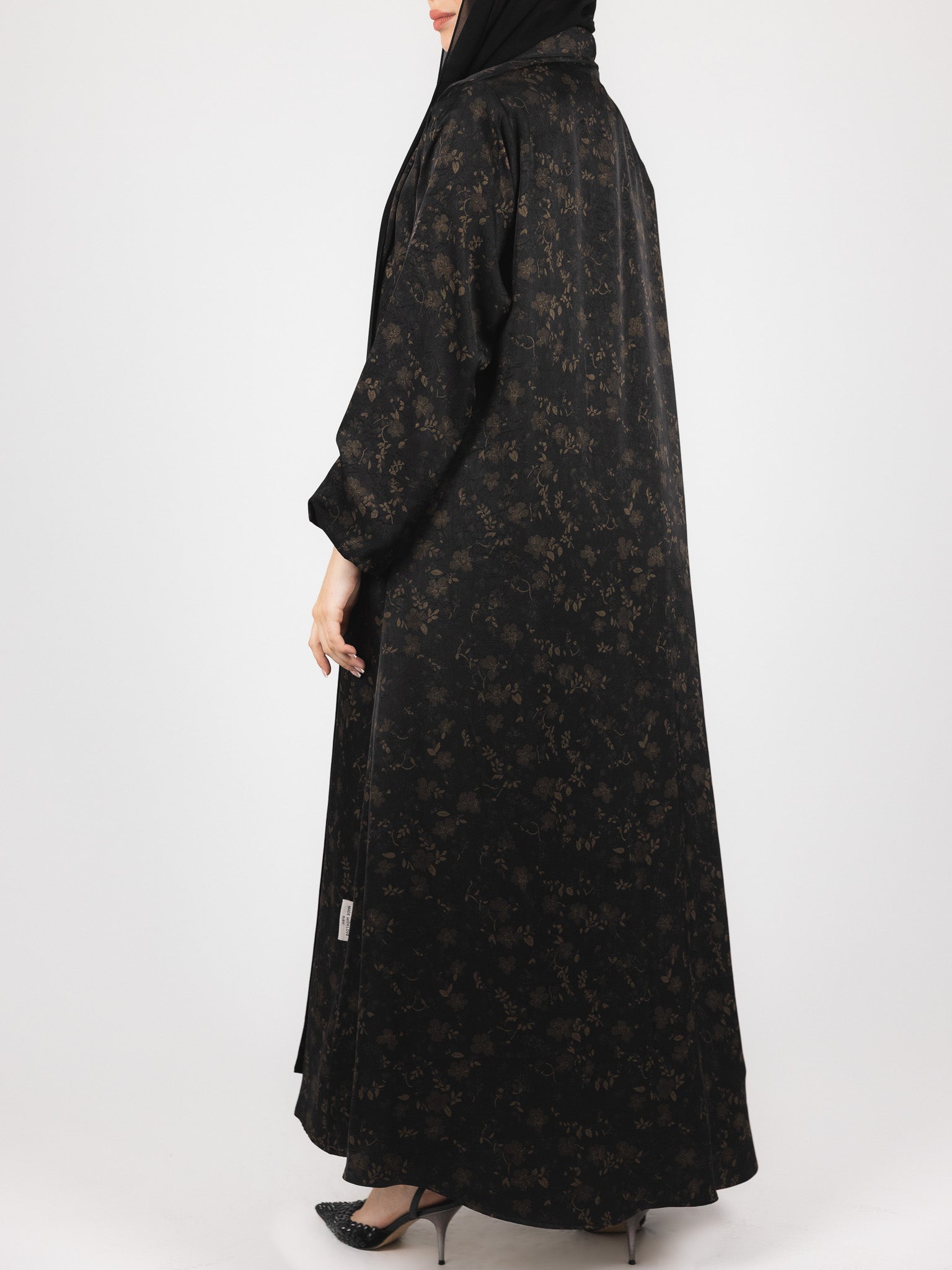 Black Bronze Floral Jacquard