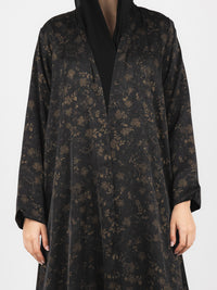 Black Bronze Floral Jacquard