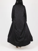 Black Navy Floral Jacquard