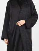 Black Navy Floral Jacquard