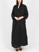 Black Olive Floral Jacquard