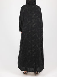 Black Olive Floral Jacquard