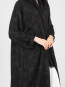 Black Olive Floral Jacquard