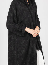 Black Olive Floral Jacquard