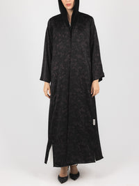 Black Plum Floral Jacquard