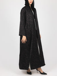 Black Plum Floral Jacquard