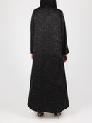 Black Plum Floral Jacquard