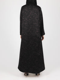 Black Plum Floral Jacquard