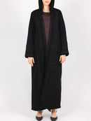 Black Tonal Embroidered Abaya