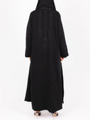 Black Tonal Embroidered Abaya