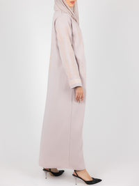 Blush Tonal Embroidered Abaya