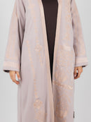 Blush Tonal Embroidered Abaya