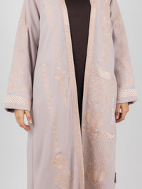 Blush Tonal Embroidered Abaya