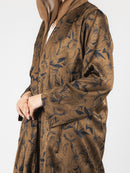 Cocoa Leaf Jacquard Abaya