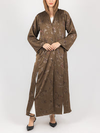 Cocoa Garden Jacquard Abaya