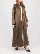 Cocoa Garden Jacquard Abaya