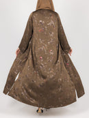 Cocoa Garden Jacquard Abaya