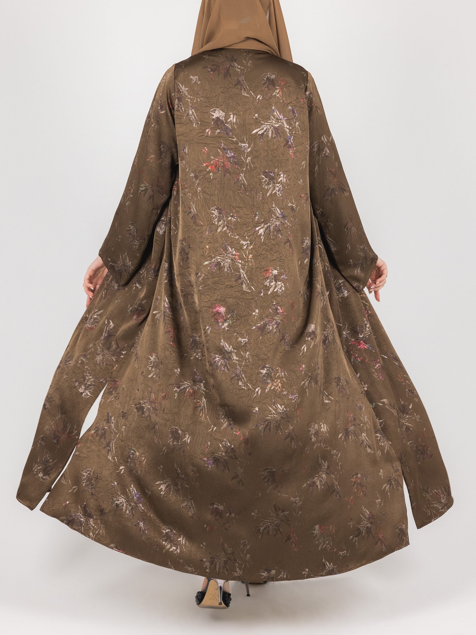 Cocoa Garden Jacquard Abaya