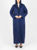 Navy Tonal Embroidered Abaya