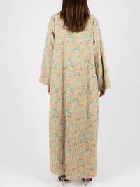 Pastel Flora Print Abaya