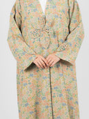 Pastel Flora Print Abaya