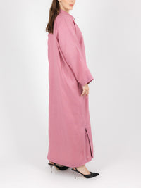 Pink Collar Abaya