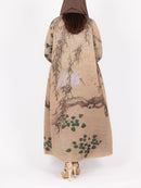 Sand Landscape Print Abaya