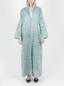 Seafoam Tonal Embroidered Abaya