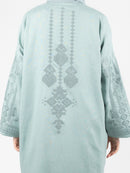 Seafoam Tonal Embroidered Abaya