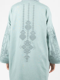 Seafoam Tonal Embroidered Abaya