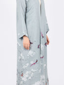 Sky Bird Print Abaya