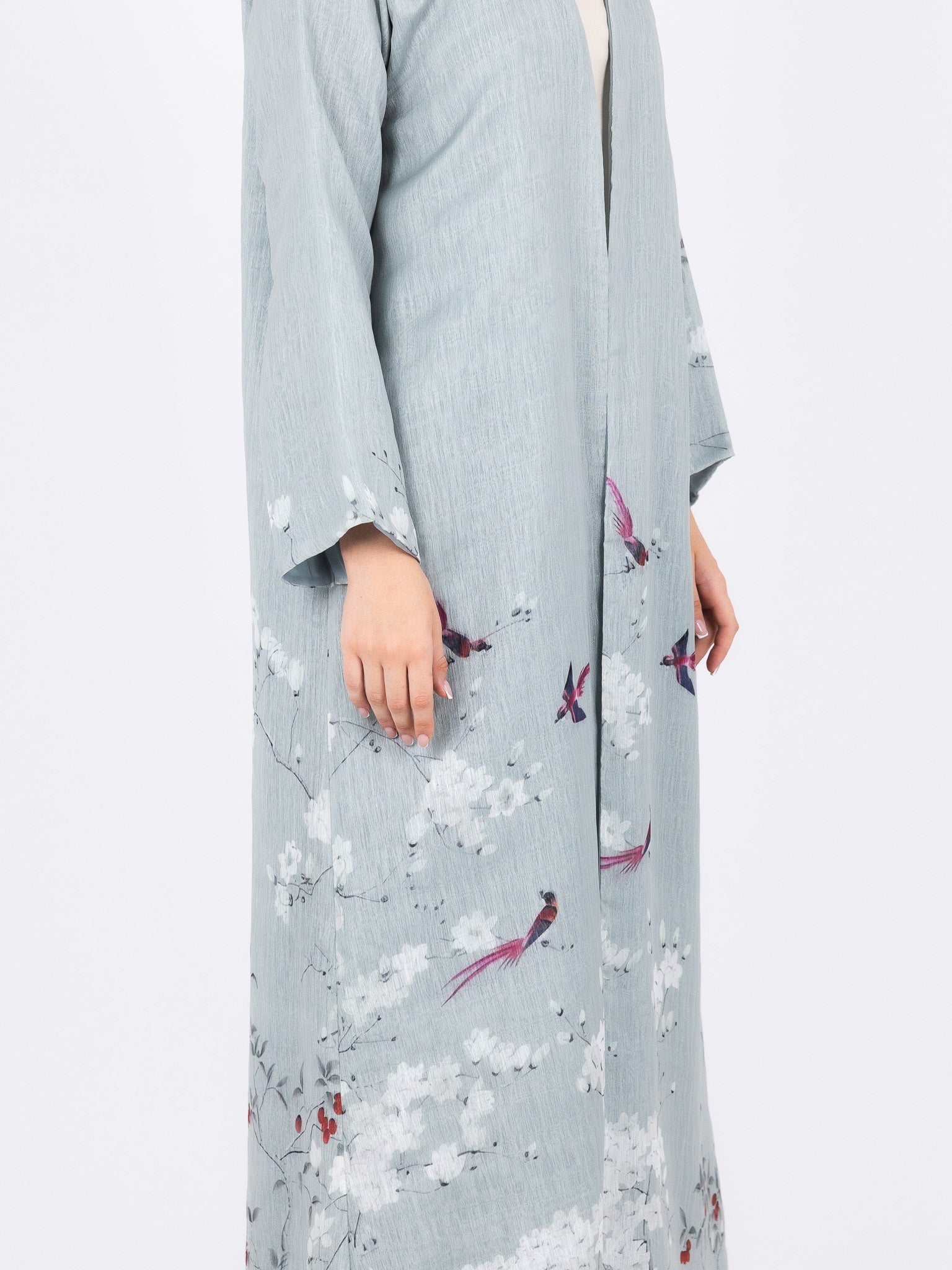 Sky Bird Print Abaya