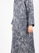 Slate Brushstroke Abaya