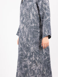 Slate Brushstroke Abaya
