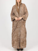 Taupe Textured Abaya