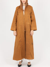 Terracotta Tonal Embroidered Abaya