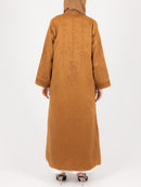 Terracotta Tonal Embroidered Abaya