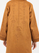 Terracotta Tonal Embroidered Abaya