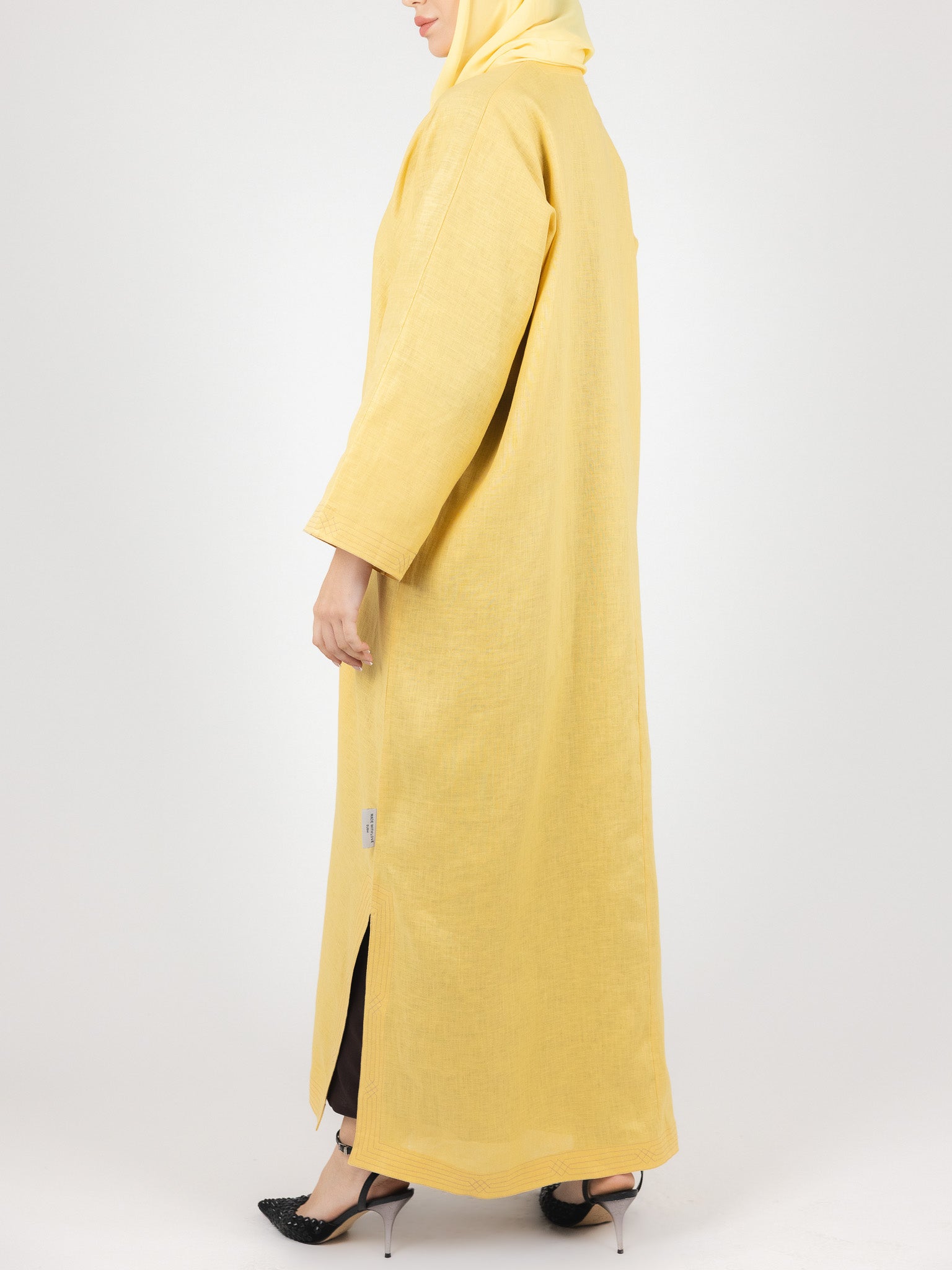Yellow Minimal Abaya