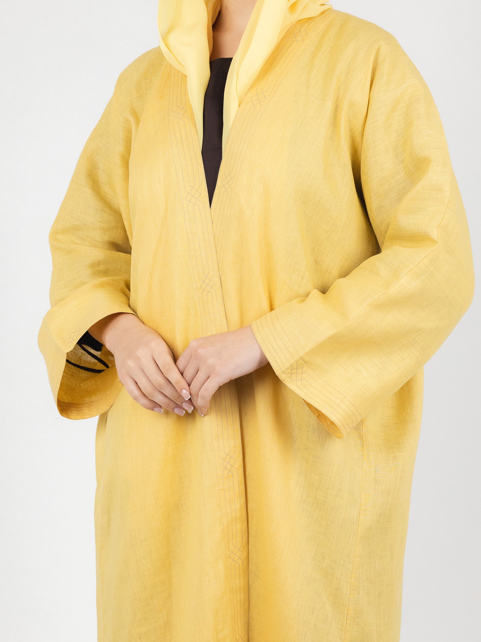 Yellow Minimal Abaya