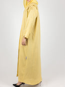 Yellow Leaf Detail Abaya