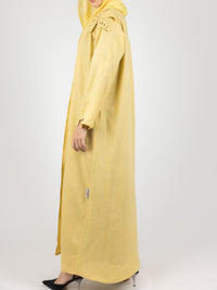 Yellow Leaf Detail Abaya