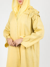 Yellow Leaf Detail Abaya